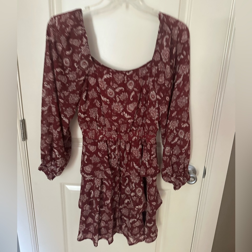 Boot Barn Western Style Long Sleeve Dress